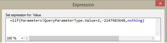Product parameter default value expression