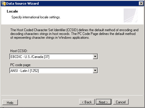 Step 3 of Host File Client Data Source Wizzard.