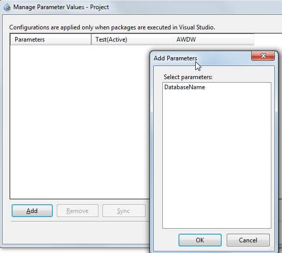 Manage parameter values