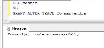 GRANT permission on ALTER trace by T-SQL