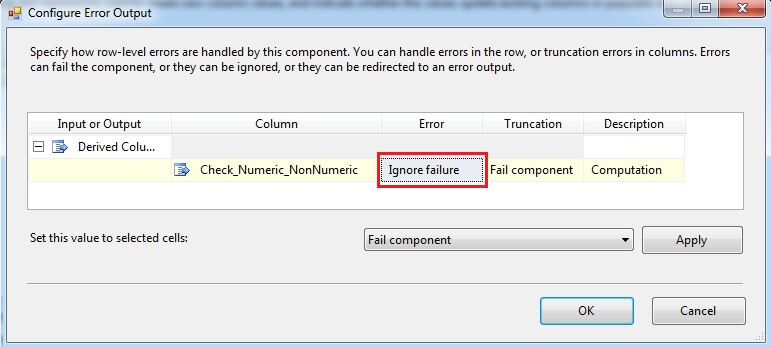 Error Configuration For Newly Added Column