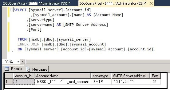 8_check_the_SMTPDetails using T-SQL