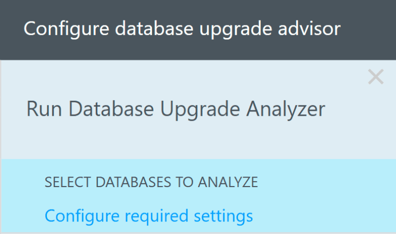 Select Databases to Analyze