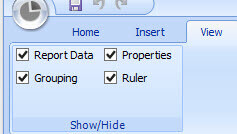 View ribbon in Report Builder