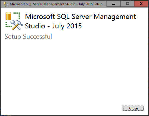 SSMS Successfully Installed!.