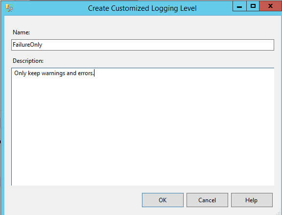 Create a new Customized Logging Level