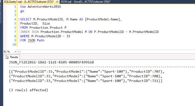 SQL Server Query with JSON output which does not include NULL values