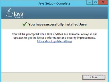 You have successfully installed Java