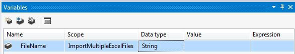 Create SSIS Variable