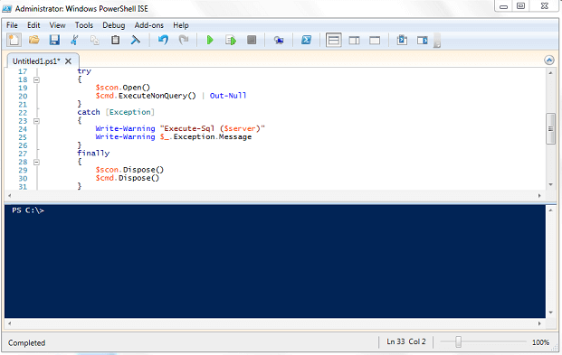 Run PowerShell Scripts with PowerShell ISE