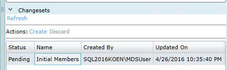 Submit change set in SQL Server Master Data Services