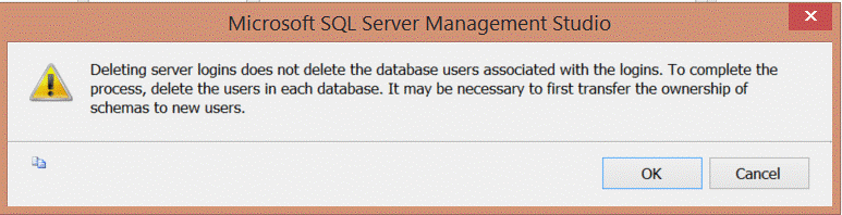 Login 'MSSQLTipsUser' owns one or more database(s). Change the owner of the database(s) before dropping the login.