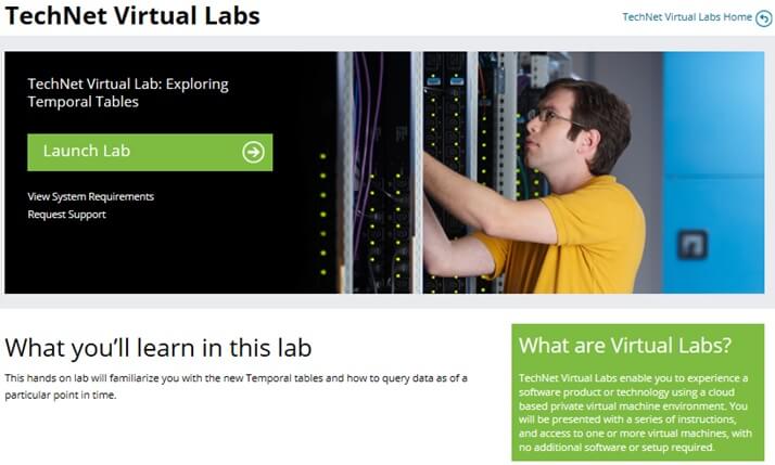 TechNet Virtual Labs Launch Lab