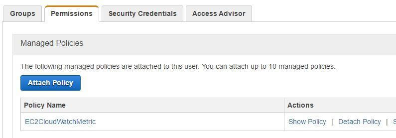 Attaching an IAM Policy to a User Account