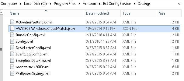 The AWS.EC2.Windows.CloudWatch.json File