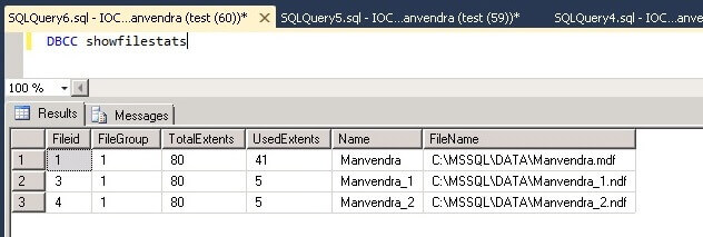used extents post SQL Server data insert