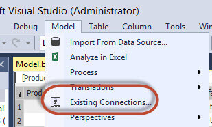 Select an existing connection to execute T-SQL code to migrate the data