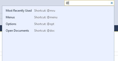 Shortcuts in SSMS Quick Launch