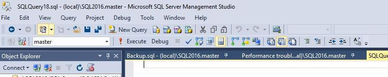 Pin Important Queries in SQL Server Management Studio