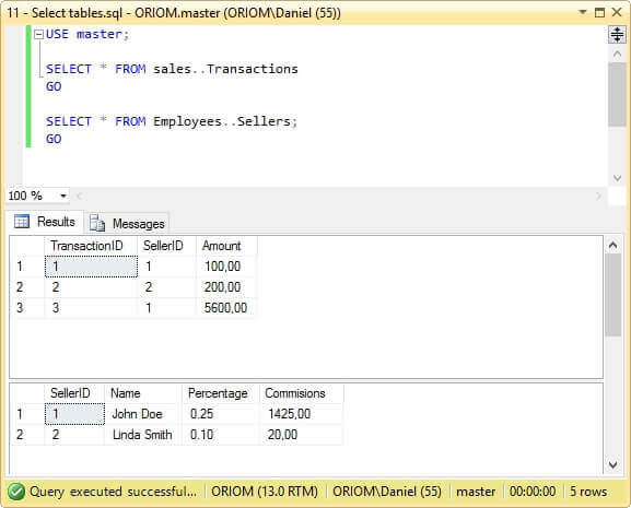 Both SQL Server databases restored with the marked transaction
