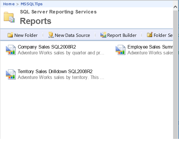 Deployed Data sources, Datasets and Reports in SQL Server Reporting Services