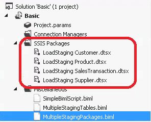 Generated Multiple SSIS Packages with BIML