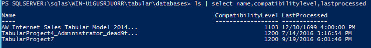 showing compatibility level in PowerShell