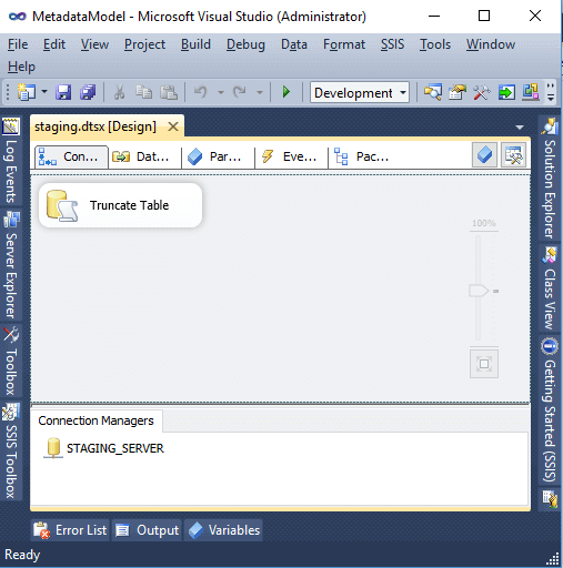 BIML generated Connection Manager and Control Flow in SSIS