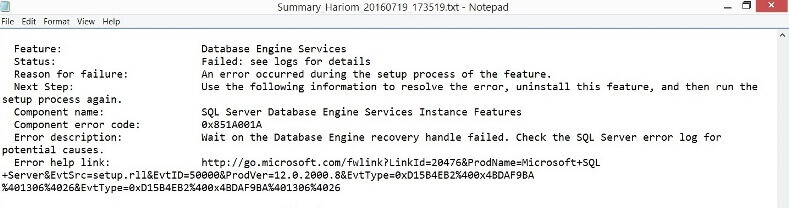 SQL Server Error Log File