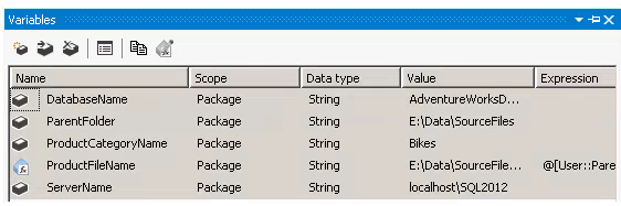 SSIS Expression for a Container