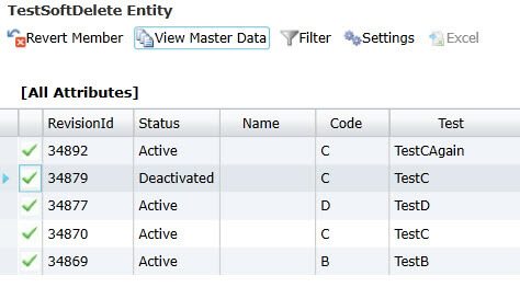 History view in Master Data Services