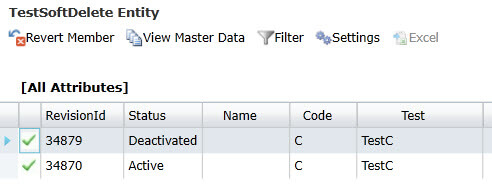 History view with deactivated members in Master Data Services
