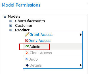 assign user as model administrator