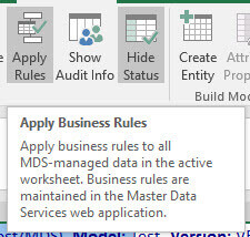 Apply business rules in Master Data Services