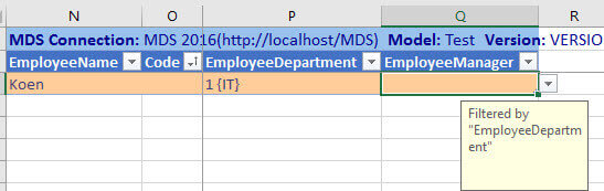 department filters manager in addin