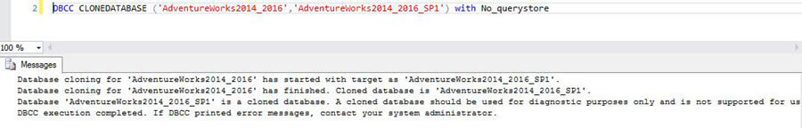 No Query Store Data from the Source SQL Server Database