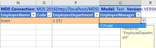 attribute filters in Master Data Services 2016