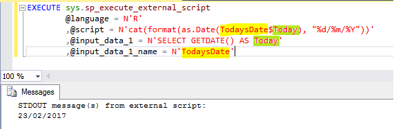 @input_data_1_name parameter is being used in the @script parameter and how to reference the query field