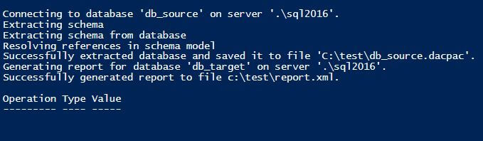 default result from PowerShell of removing a Database object