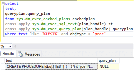 populate procedure Test plan cached details - Description: populate procedure Test plan cached details