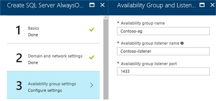 Configure the Availability Group Settings for Microsoft SQL Server AlwaysOn Cluster on Azure