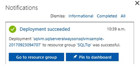 SQL Azure Successfully Completed