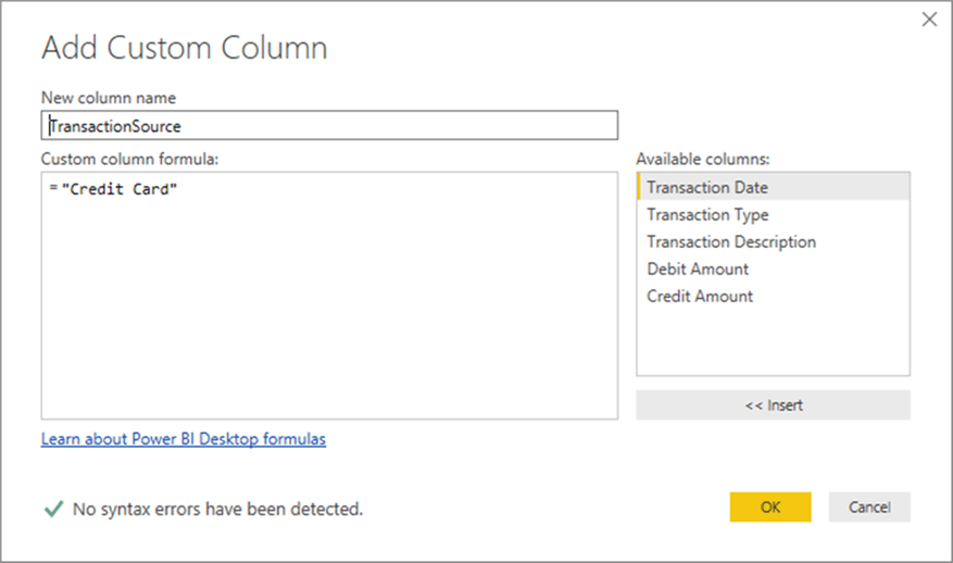 Adding custom column in transaction table - Description: Adding custom column in transaction table