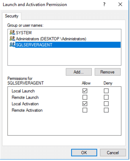 Launch and Activation Permission in Component Services
