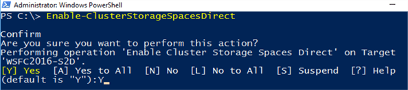 enable cluster storage
