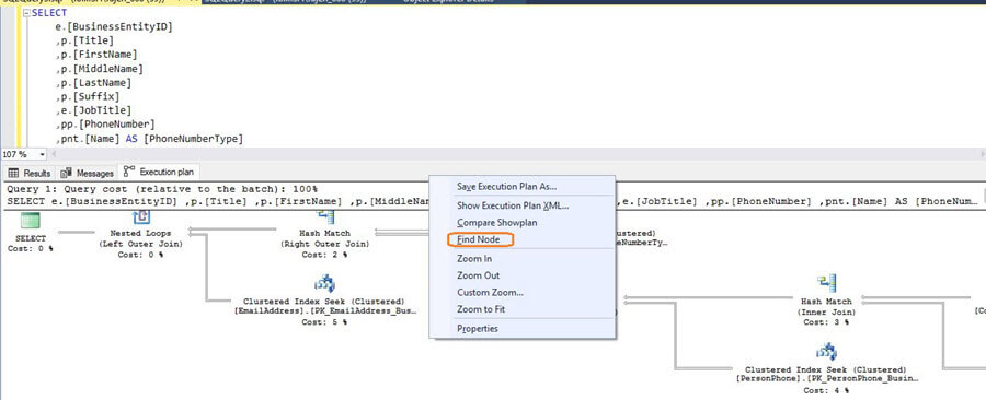 SQL Server v17.x Management Studio showplan node option