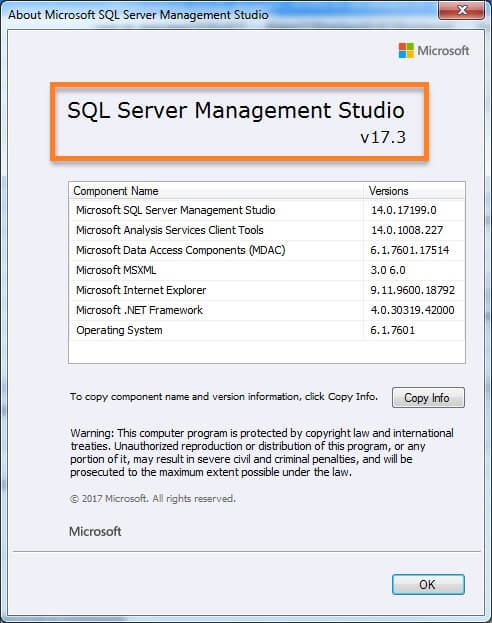 SQL Server Management Studio Import Data Wizard