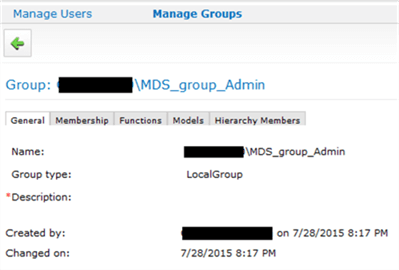 MDS Group management
