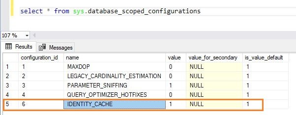 SQL Server 2017 Database Scoped Operation