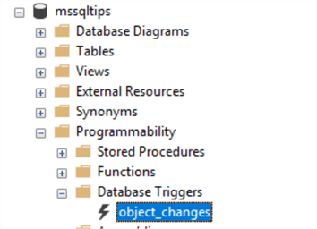 object changes